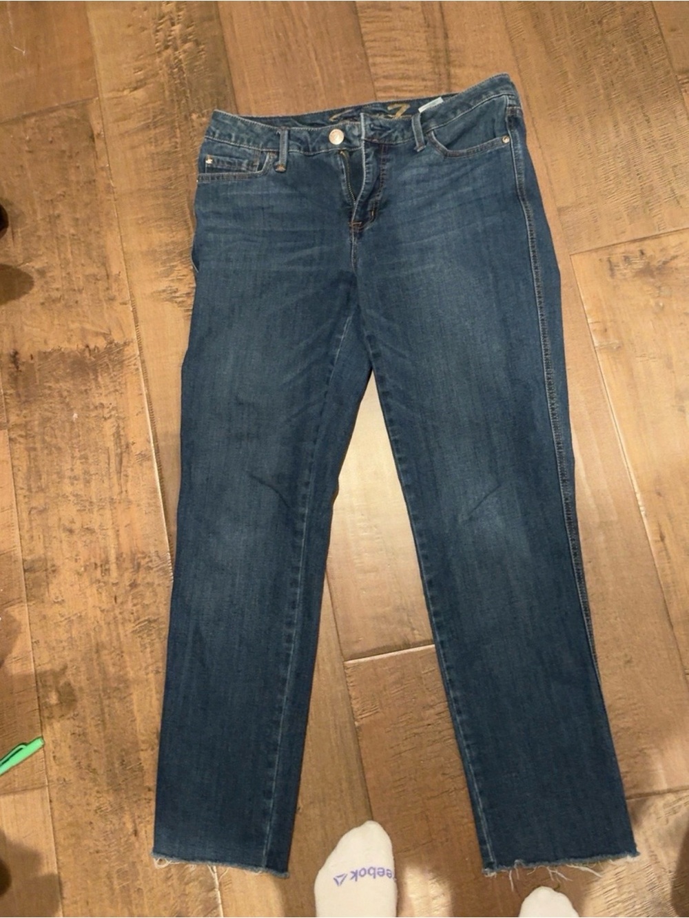 Seven7nn Dark Blue Wide Leg Jeans
